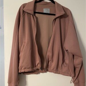 Abercrombie YPB light pink zip-up